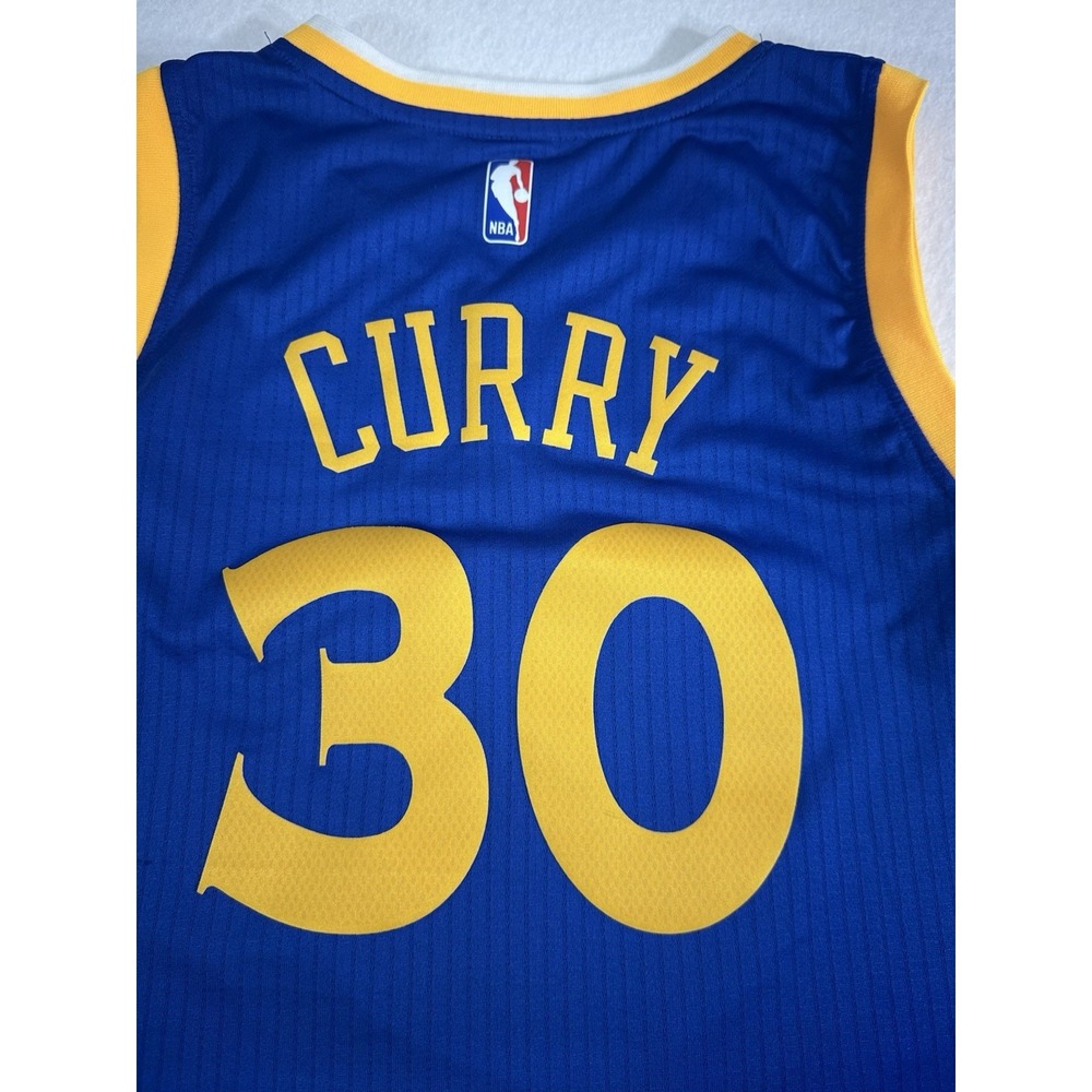 Adidas Stephen Curry Golden State Warriors NBA Swingman Jersey Blue Size L - Picture 13 of 13